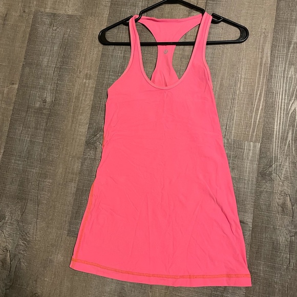 Cool Racerback Tank Top in Guava pink. Size 6 - Picture 2 of 3